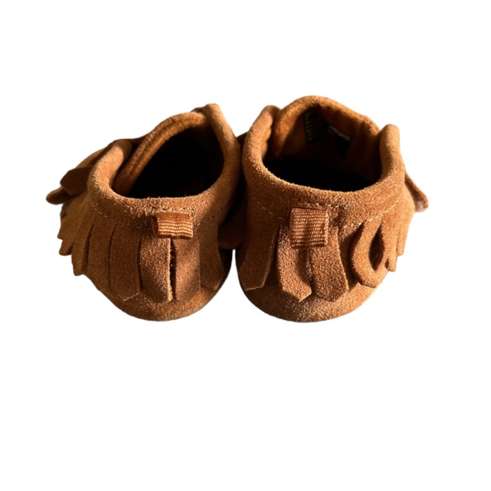 Toddler Moccasins, Vegan Leather, Size 5 - Picture 3 of 6